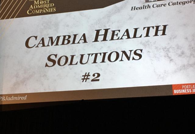  Cambia Health Solutions Most Admired Company 2019