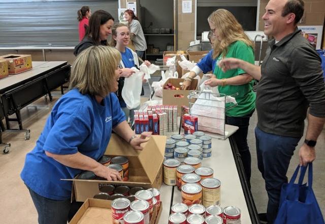 Volunteers at the Utah Food Bank