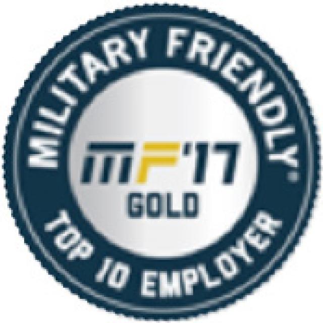 Military Friendly Top 10 Employer 2017