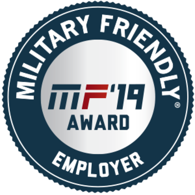 Military Friendly Employer Award 2019