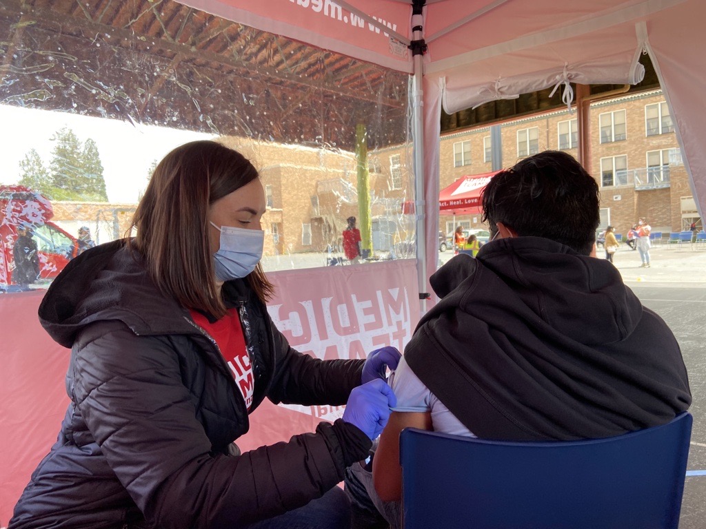 Vaccine outreach at Riglery Elementary
