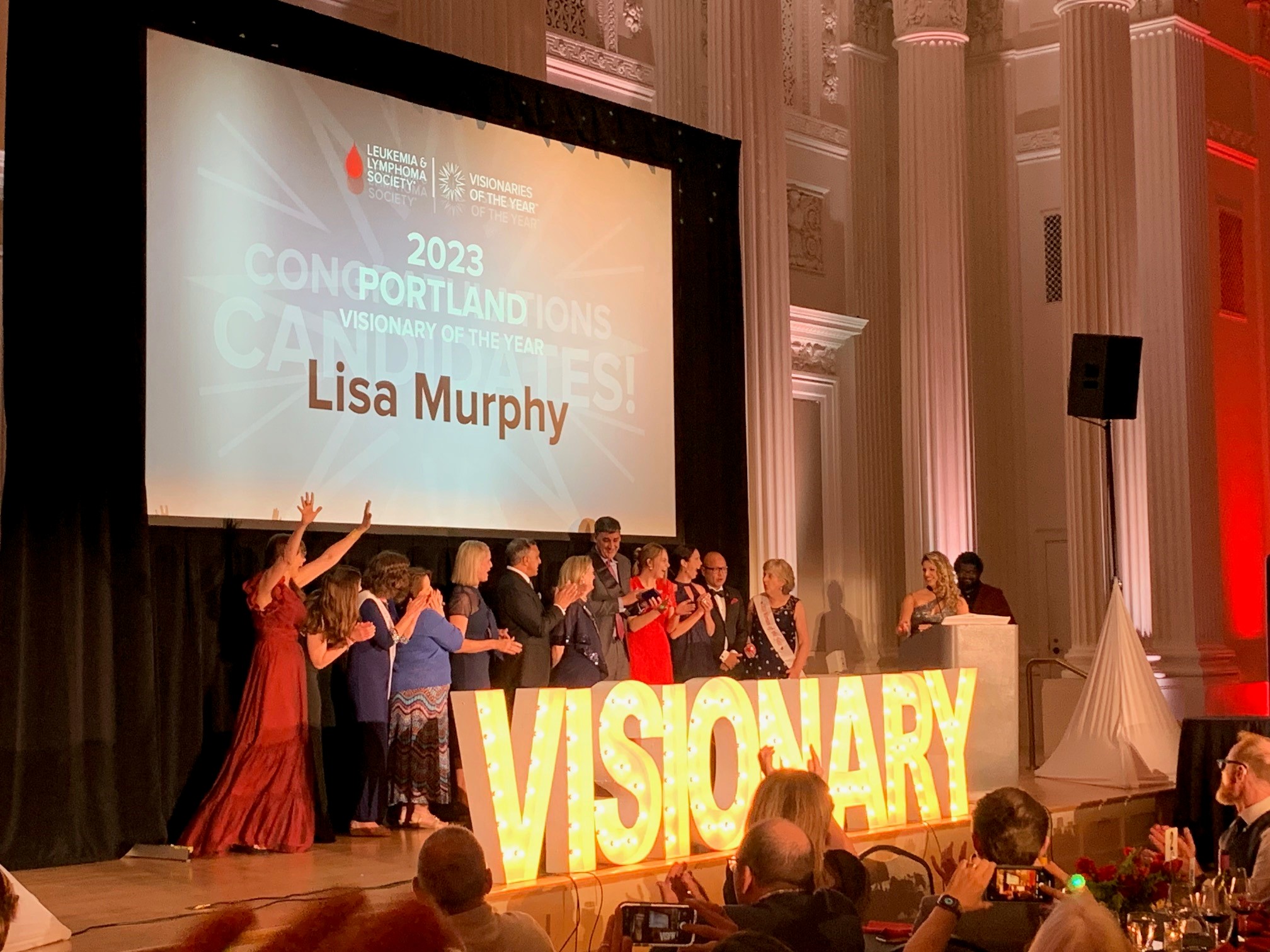 Lisa Murphy accepting award