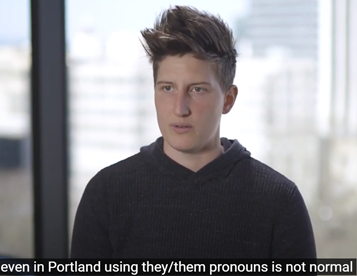 Max Western (They/Them) contrasts Portland's progressive reputation with their less-than-inclusive experience across multiple work environments. 