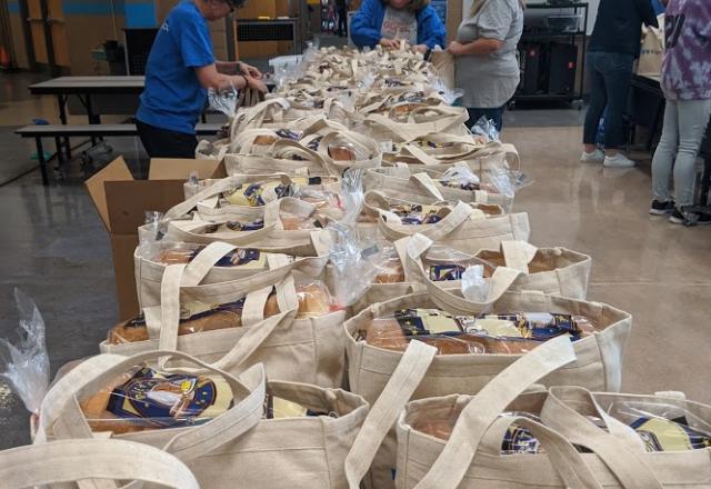 Bags of Food at Utah Food Bank