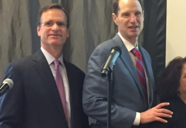 Mark and Senator Wyden 