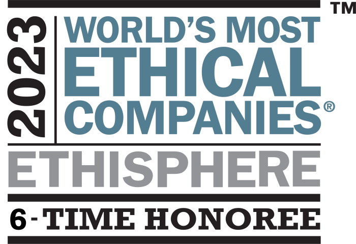 Logo of 2023 World's Most Ethical Companies Honoree