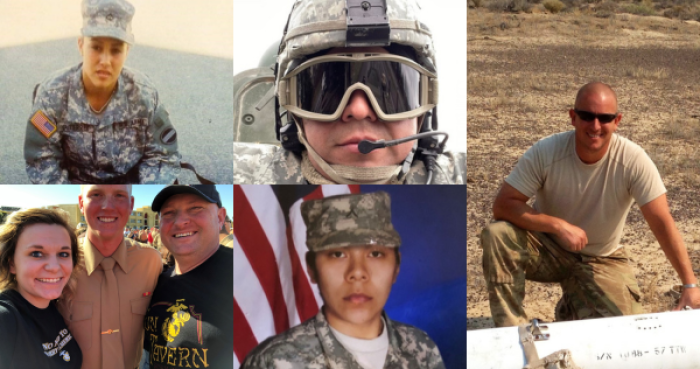 Photo collage of veterans