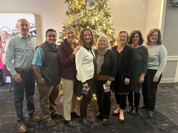 Team accepting Oregon's Most Admired award