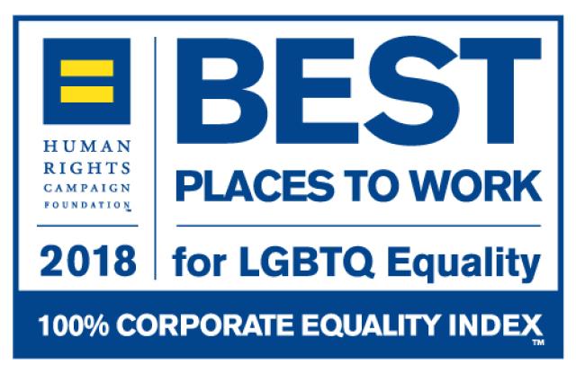 2018 Best Places To Work for LGBTQ Equality Human Rights Campaign Foundation