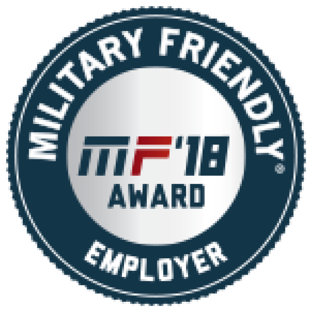 MF'18 Award Military Friendly Employer