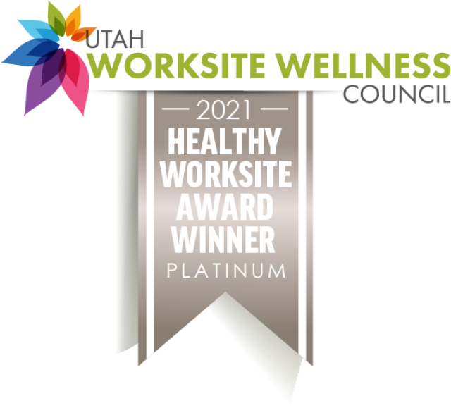 Cambia Health Soltuions Platinum Award from the Utah Worksite Wellness Council 2021