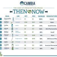 A look at rising drug costs Cambia Infographic