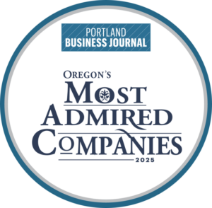 Portland Business Journal Oregon's Most Admired Companies 2025 logo